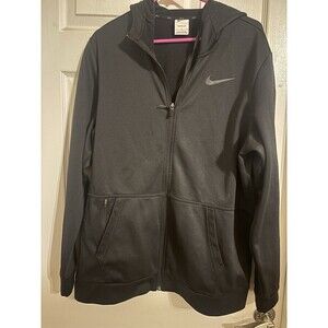 Nike Therma-FIT Pullover Mens Large Black Quarter Zip Running Shirt